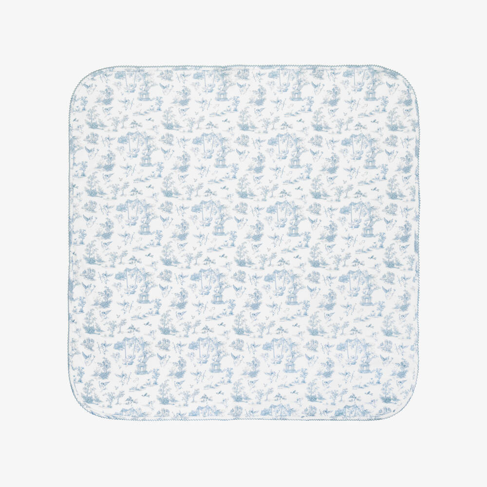My Little Pie-White & Blue Celestia Print Cotton Blanket (82cm) | Childrensalon