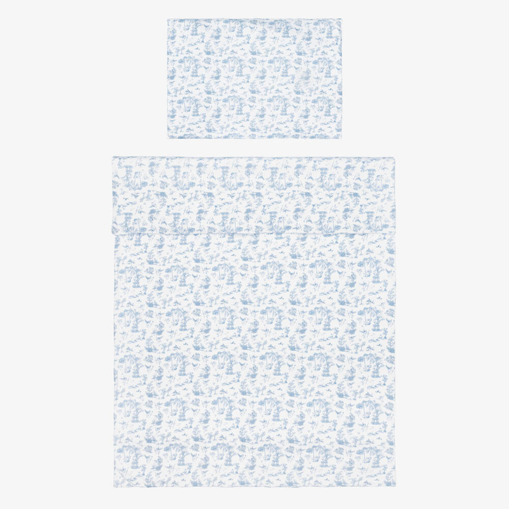 My Little Pie-White & Blue Celestia Supima Cotton Cot Bed Set | Childrensalon