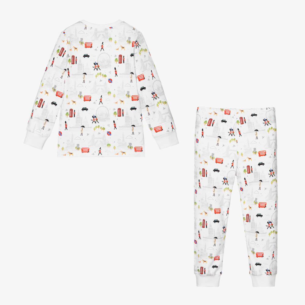 My Little Pie-White London Bridge Long Pyjamas | Childrensalon