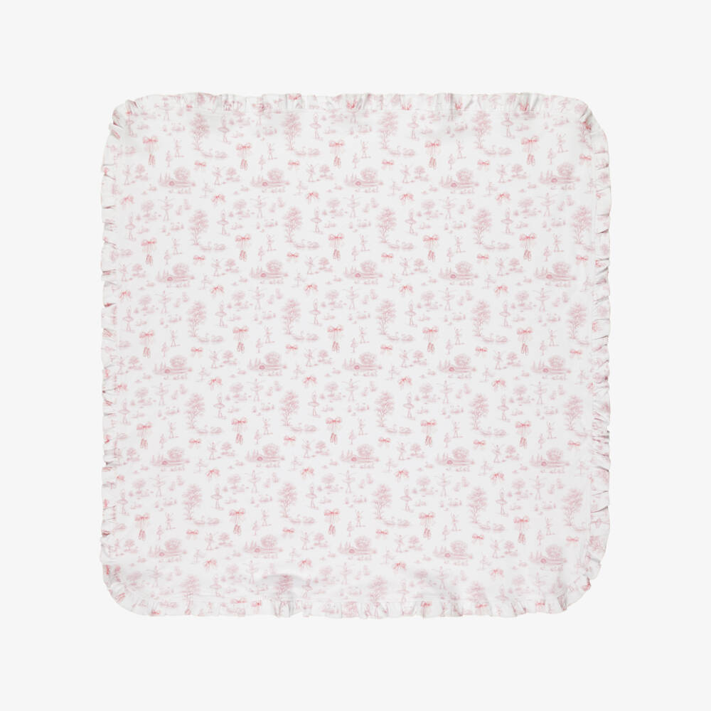 My Little Pie-White & Pink Swan Lake Supima Cotton Blanket (82cm) | Childrensalon