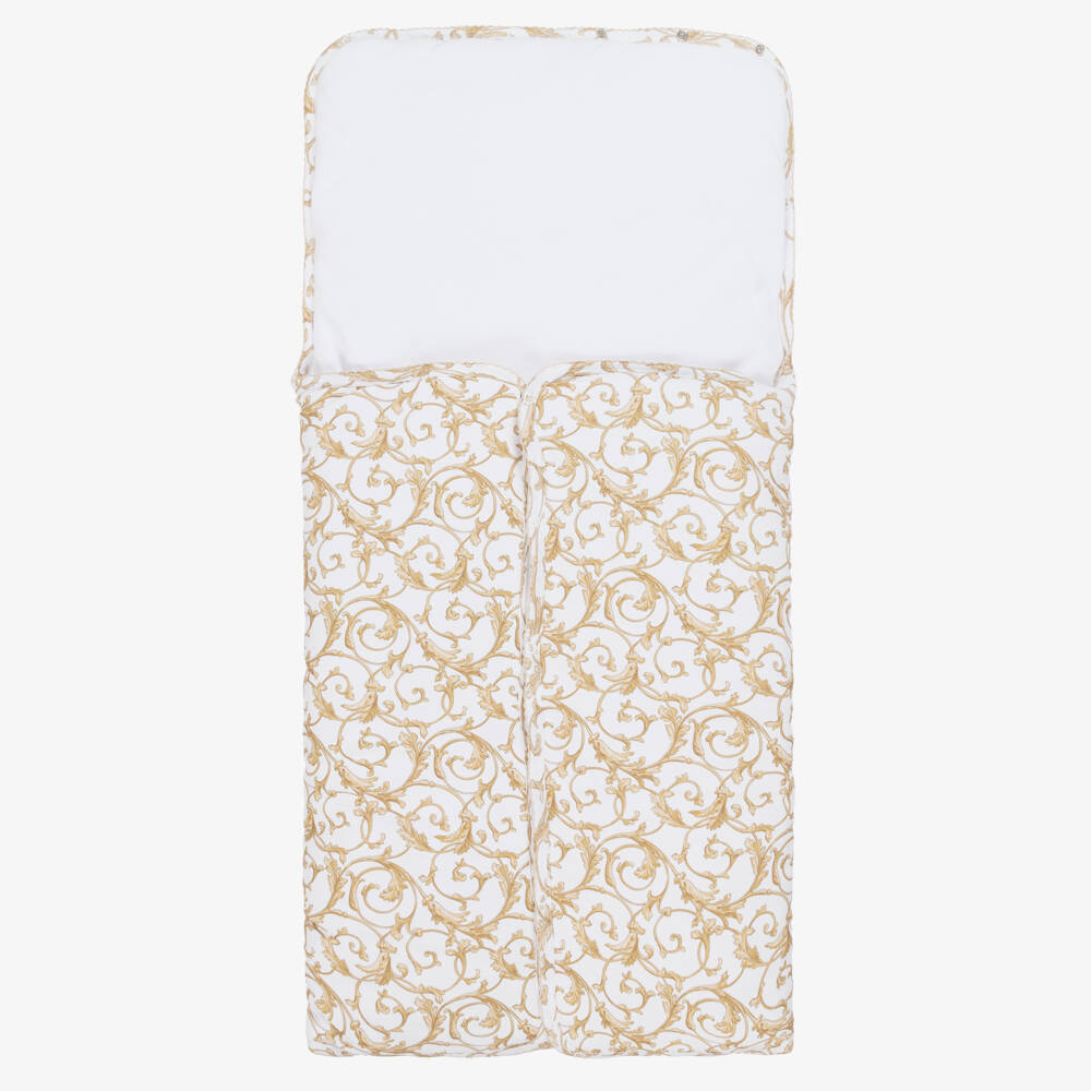 My Little Pie-White Supima Cotton Allure Print Nest (82cm) | Childrensalon