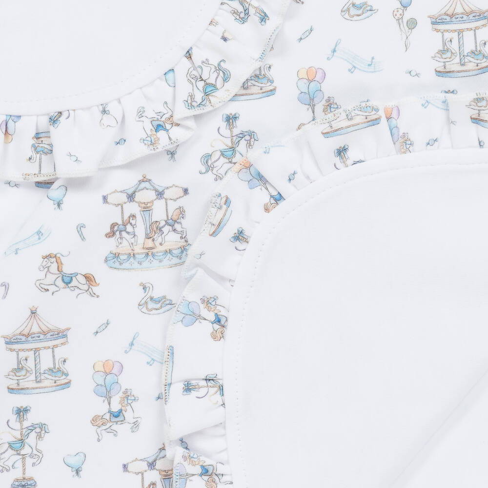 My Little Pie-White Supima Cotton Bon Bon Blanket (82cm) | Childrensalon