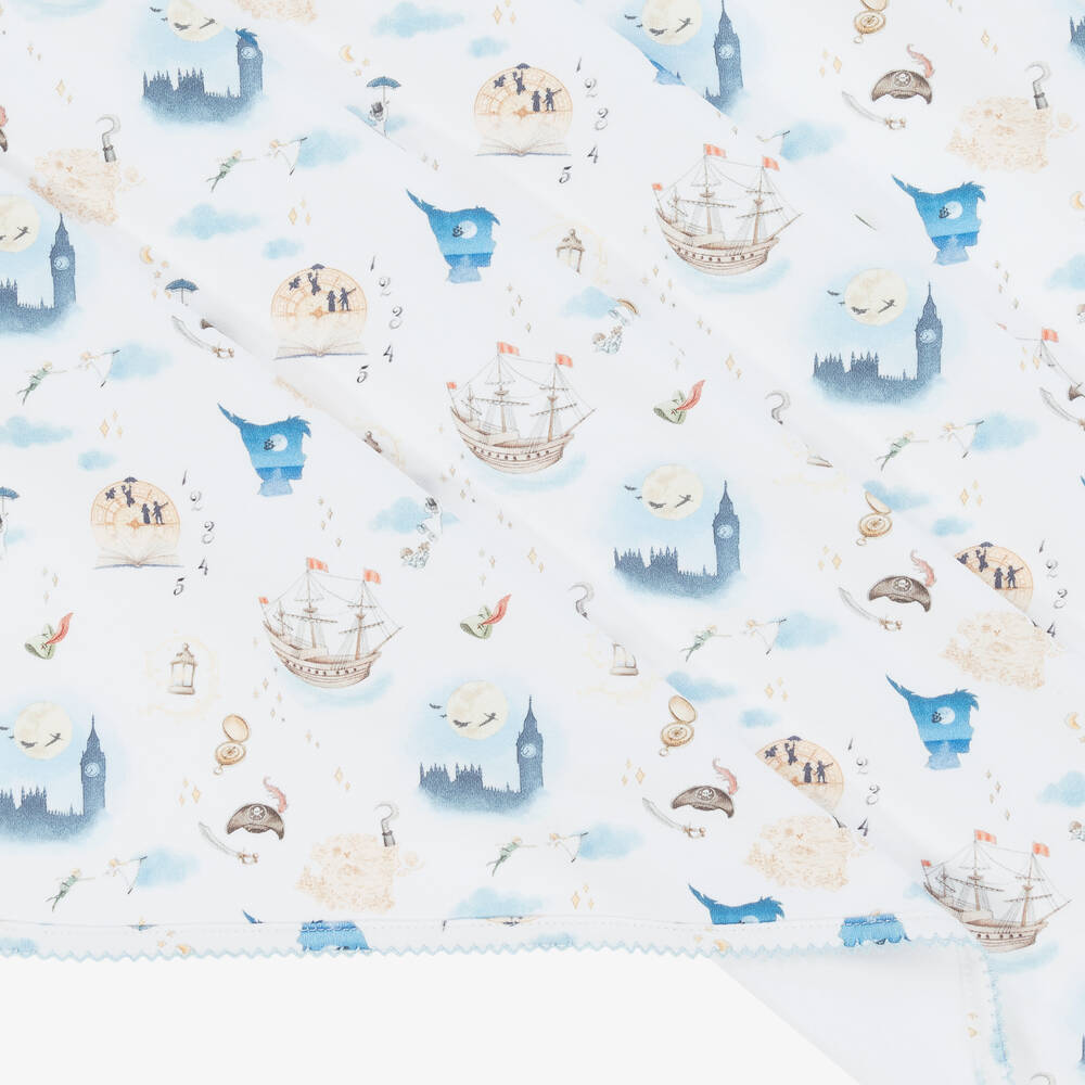 My Little Pie-White Supima Cotton Peter Pan Blanket (80cm) | Childrensalon