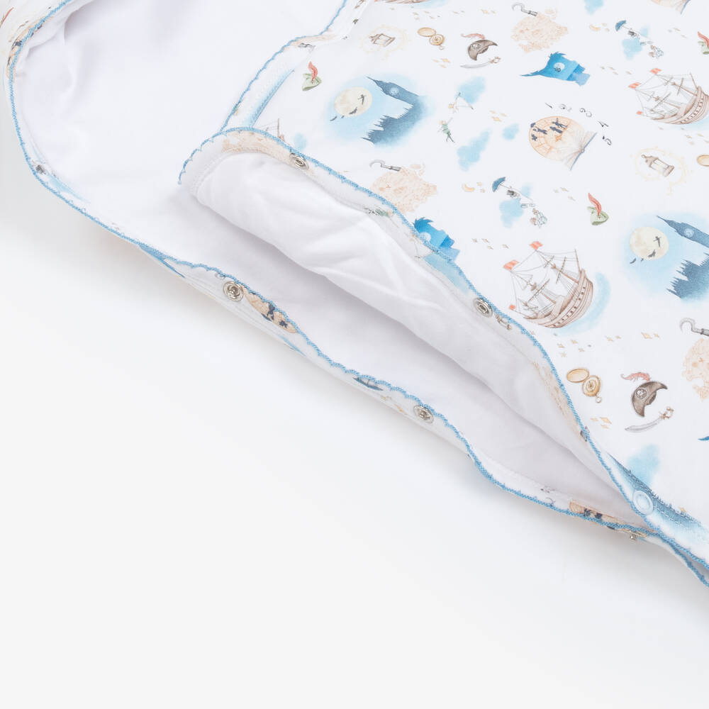 My Little Pie-White Supima Cotton Peter Pan Nest (80cm) | Childrensalon