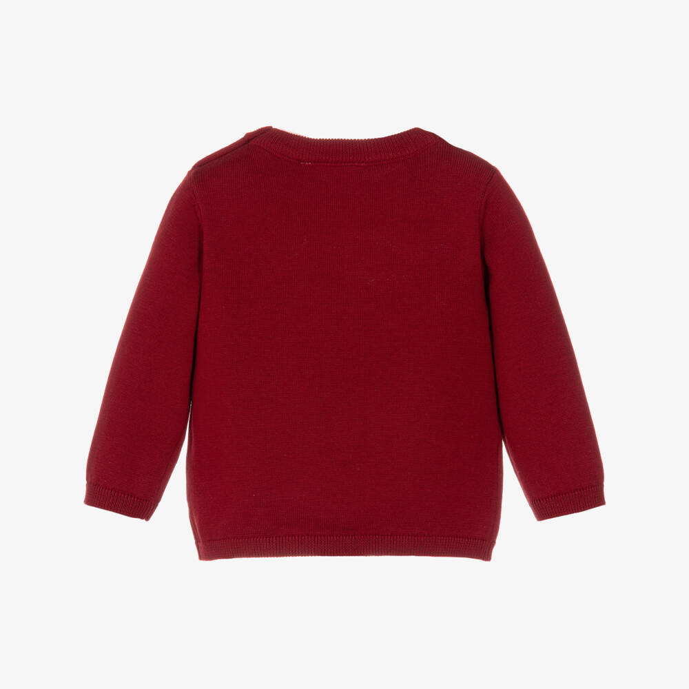 NAME IT-Baby Girls Red Christmas Present Sweater | Childrensalon