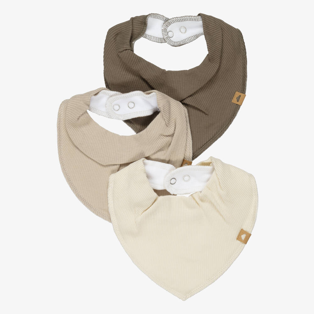 NAME IT-مريلة باندانا قطن عضوي لون بيج (عدد 3) | Childrensalon