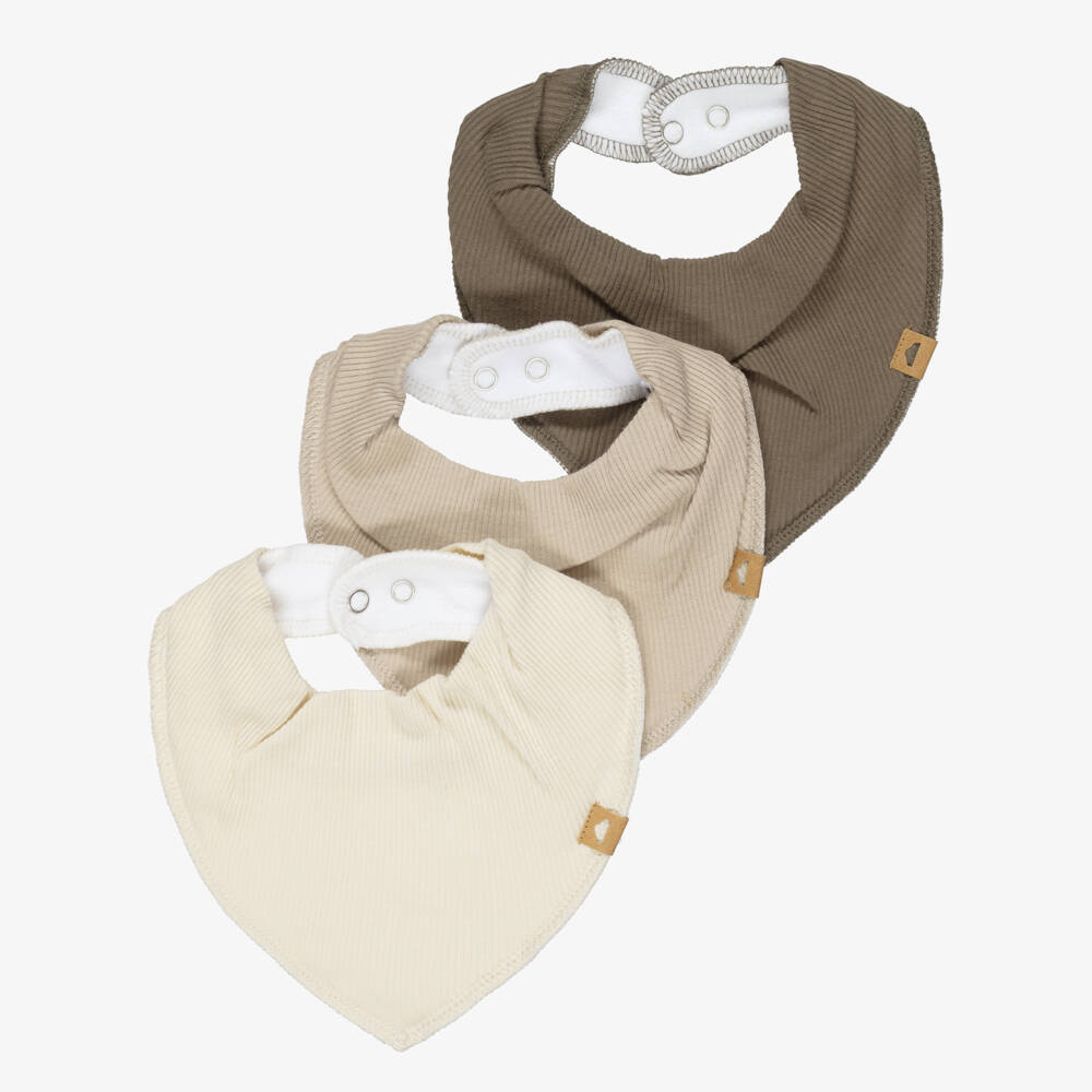 NAME IT-مريلة باندانا قطن عضوي لون بيج (عدد 3) | Childrensalon