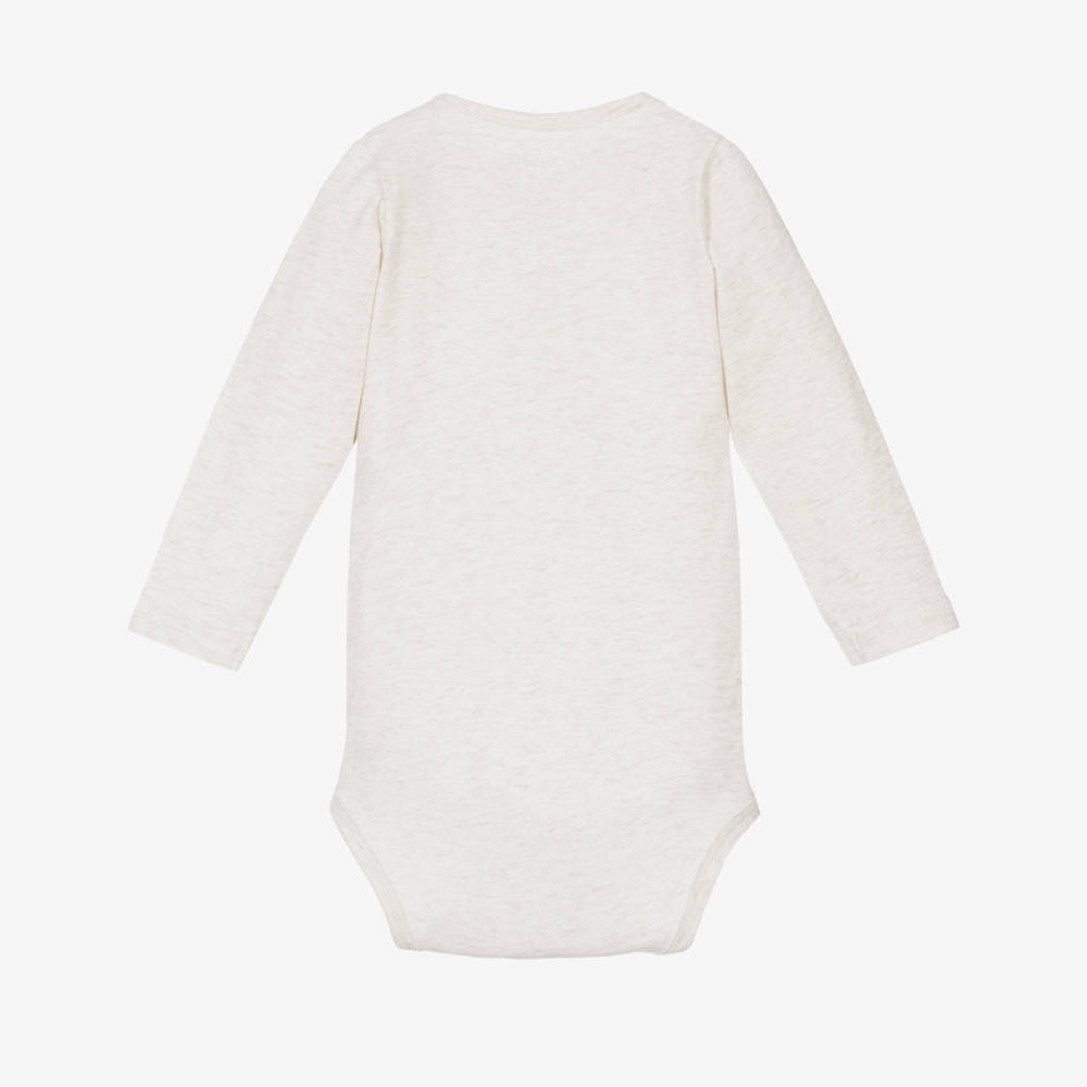 NAME IT-Beige Winnie The Pooh Bodyvest in Organic Cotton | Childrensalon
