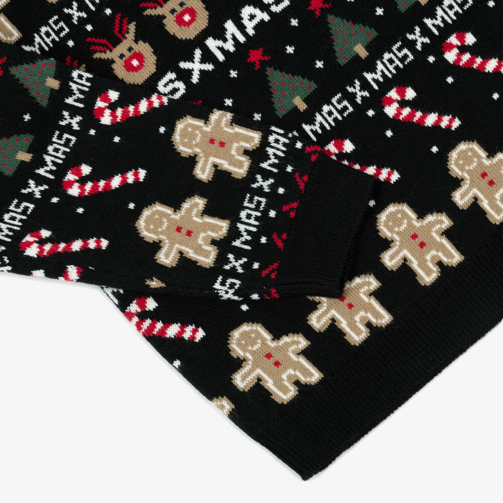 NAME IT-Рождественский свитер чёрный вязаный для малышей | Childrensalon