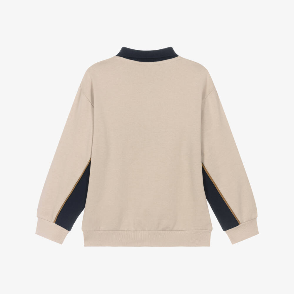 NAME IT-توب بولو بشعار شيكاغو قطن لون بيج للأولاد | Childrensalon