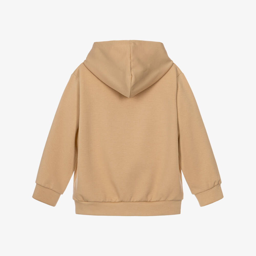 NAME IT-Boys Beige Scuba Jersey Hoodie | Childrensalon