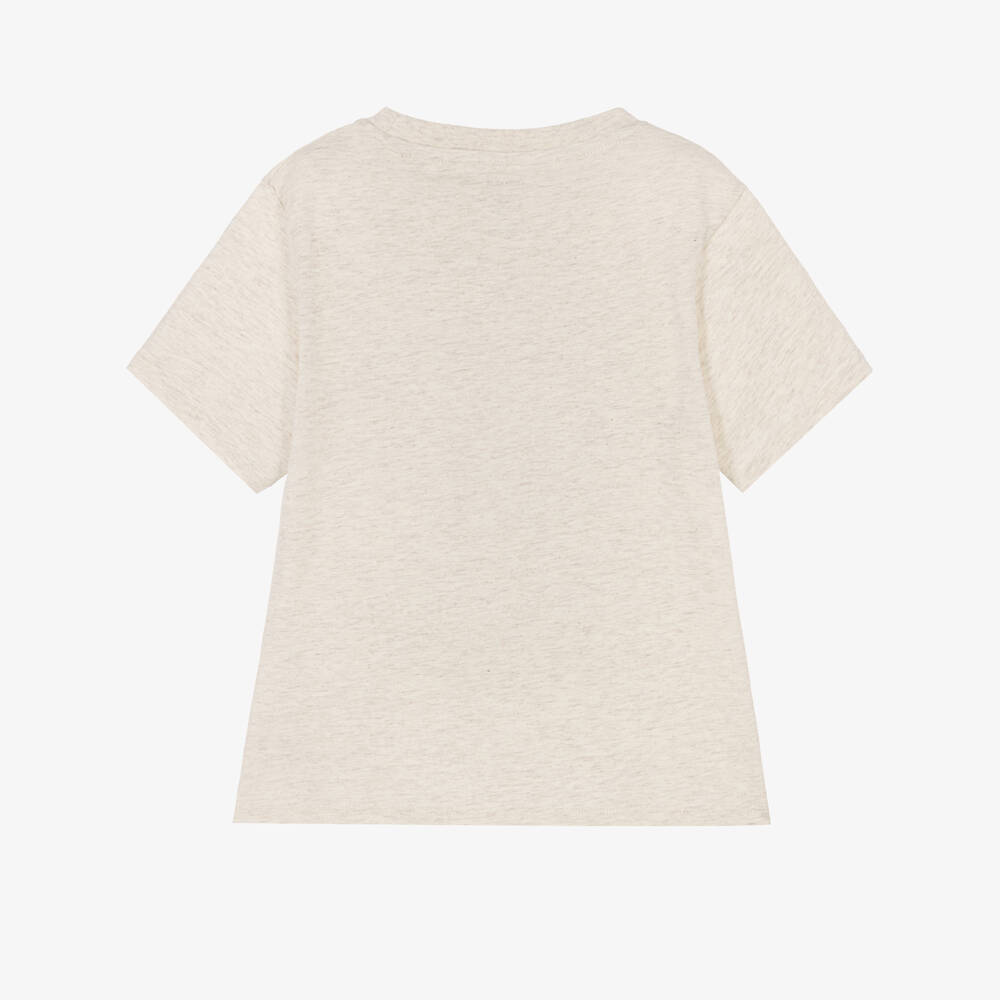 NAME IT-Boys Beige T-Shirt with Playful Dragon Motif | Childrensalon