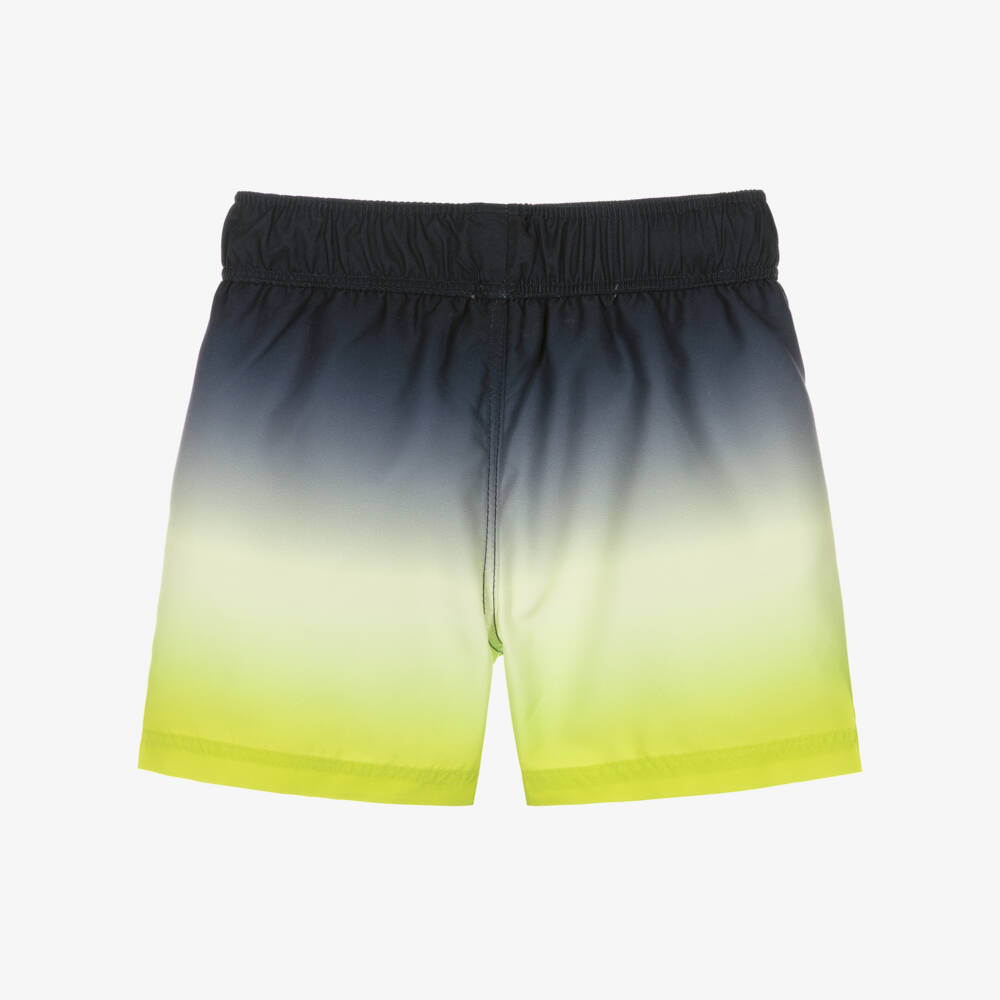 NAME IT-Boys Black & Green Ombré Swim Shorts | Childrensalon