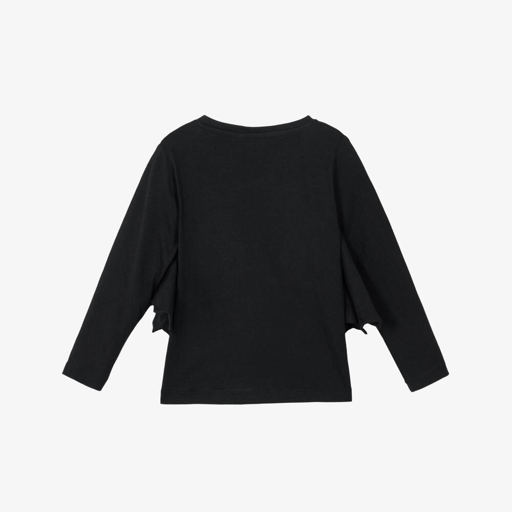 NAME IT-Boys Black Organic Cotton Top with Bat Wings | Childrensalon