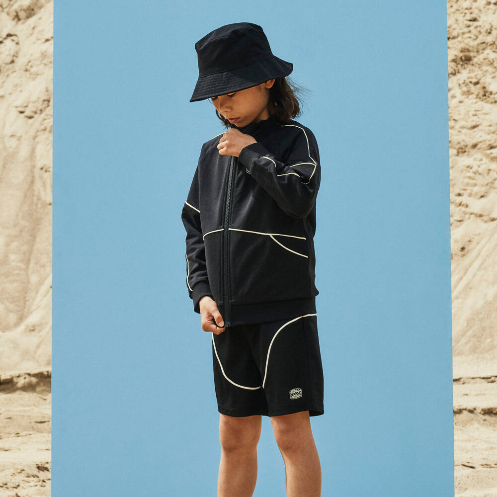 NAME IT-Boys Black Sporty Shorts | Childrensalon