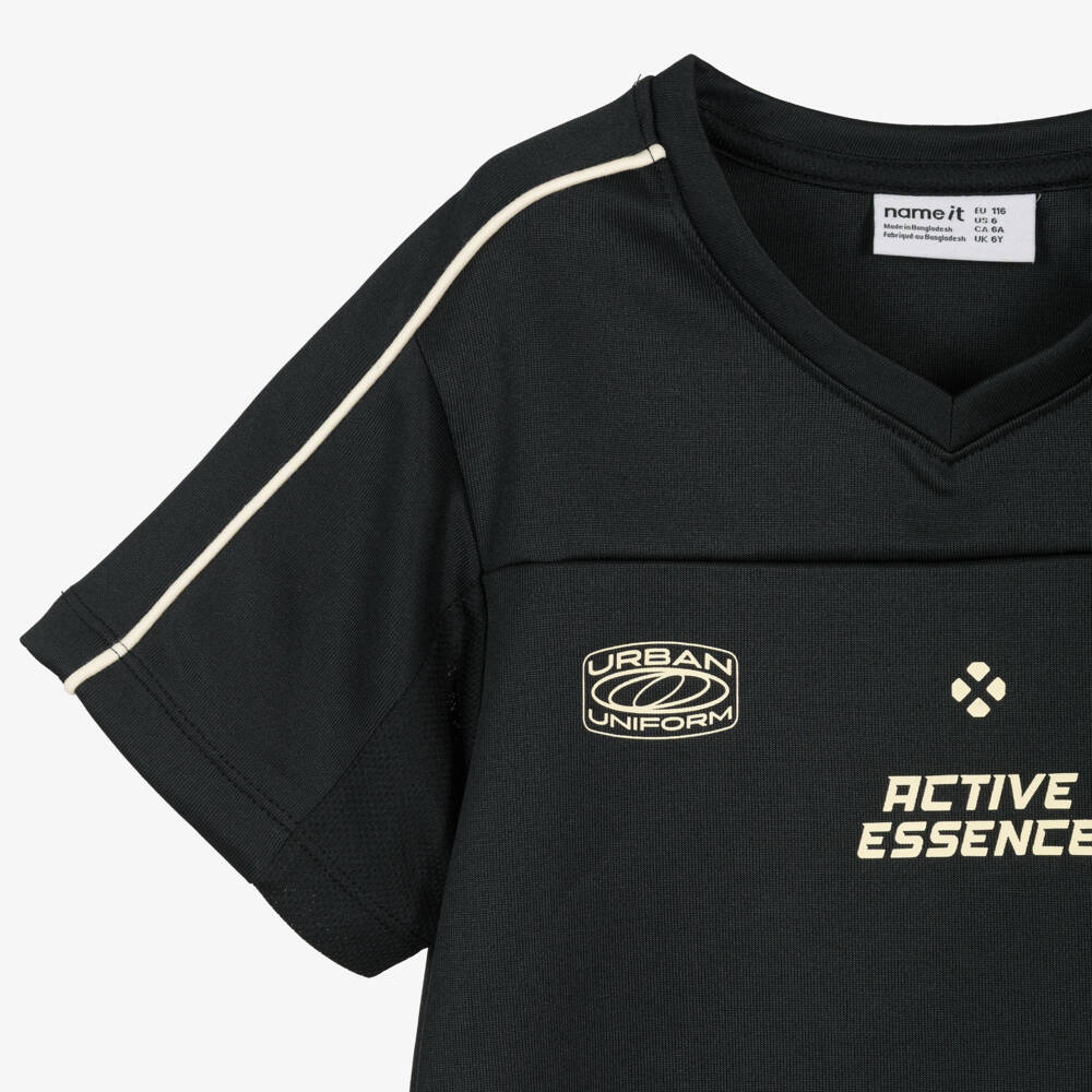 NAME IT-Футболка спортивная черная для мальчиков | Childrensalon