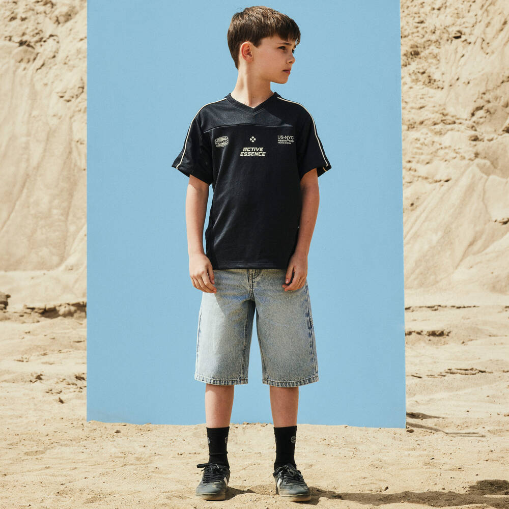 NAME IT-Футболка спортивная черная для мальчиков | Childrensalon