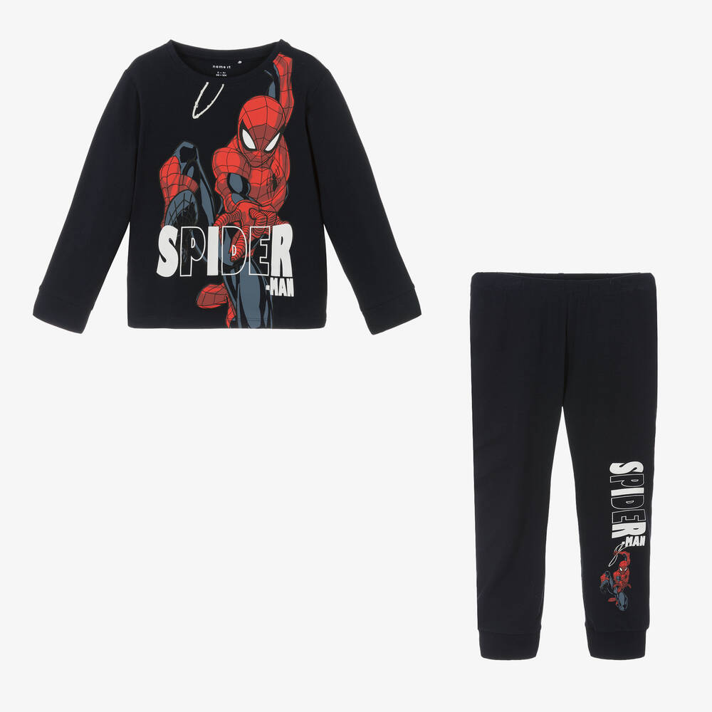 NAME IT-بيجاما مارفل قطن لون كحلي للأولاد | Childrensalon