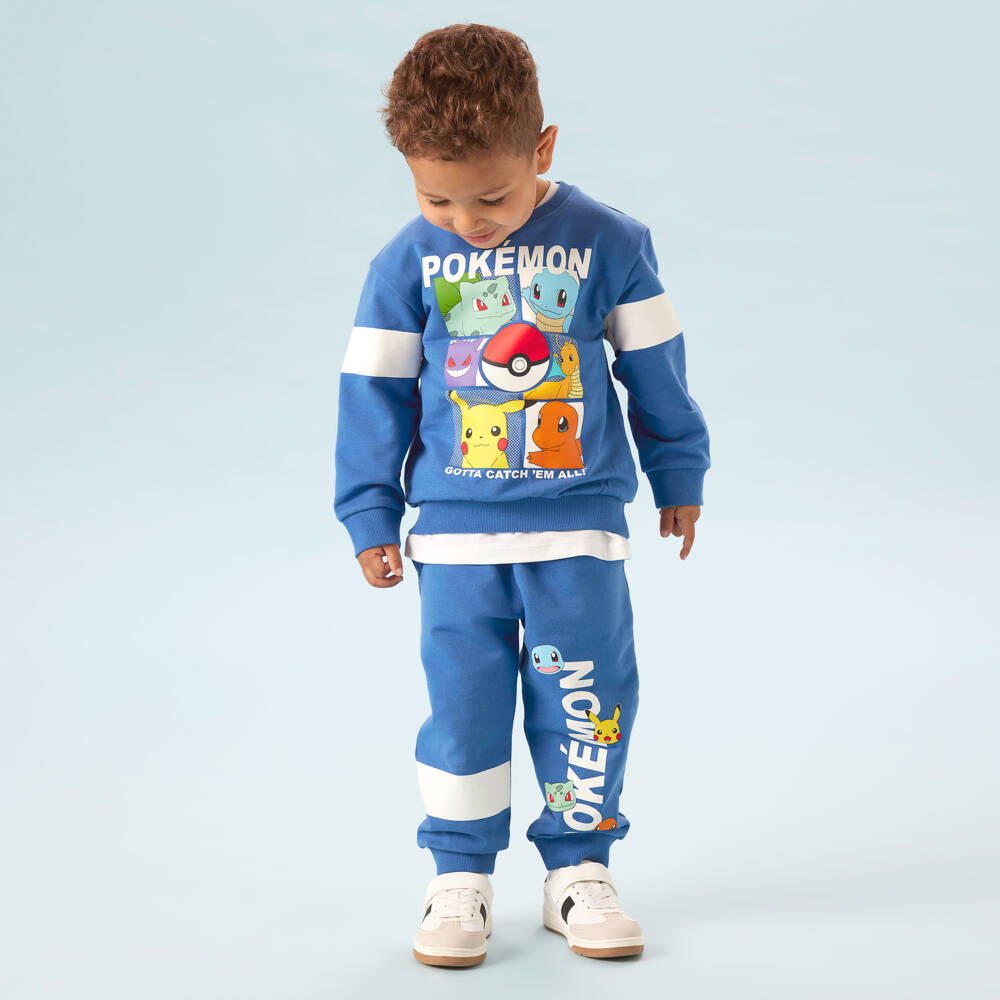 NAME IT-بنطلون رياضي بوكيمون قطن لون أزرق للأولاد | Childrensalon