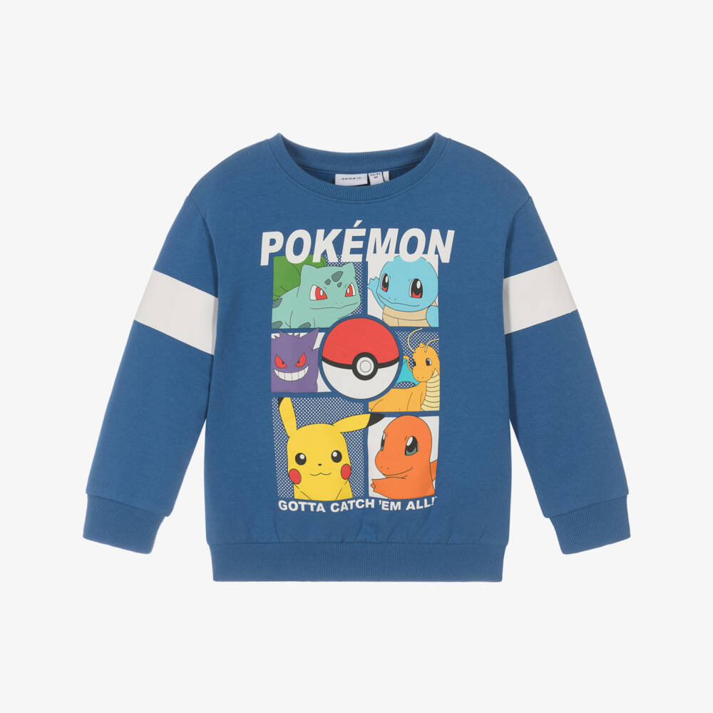 NAME IT-سويتشيرت بوكيمون قطن لون أزرق للأولاد | Childrensalon