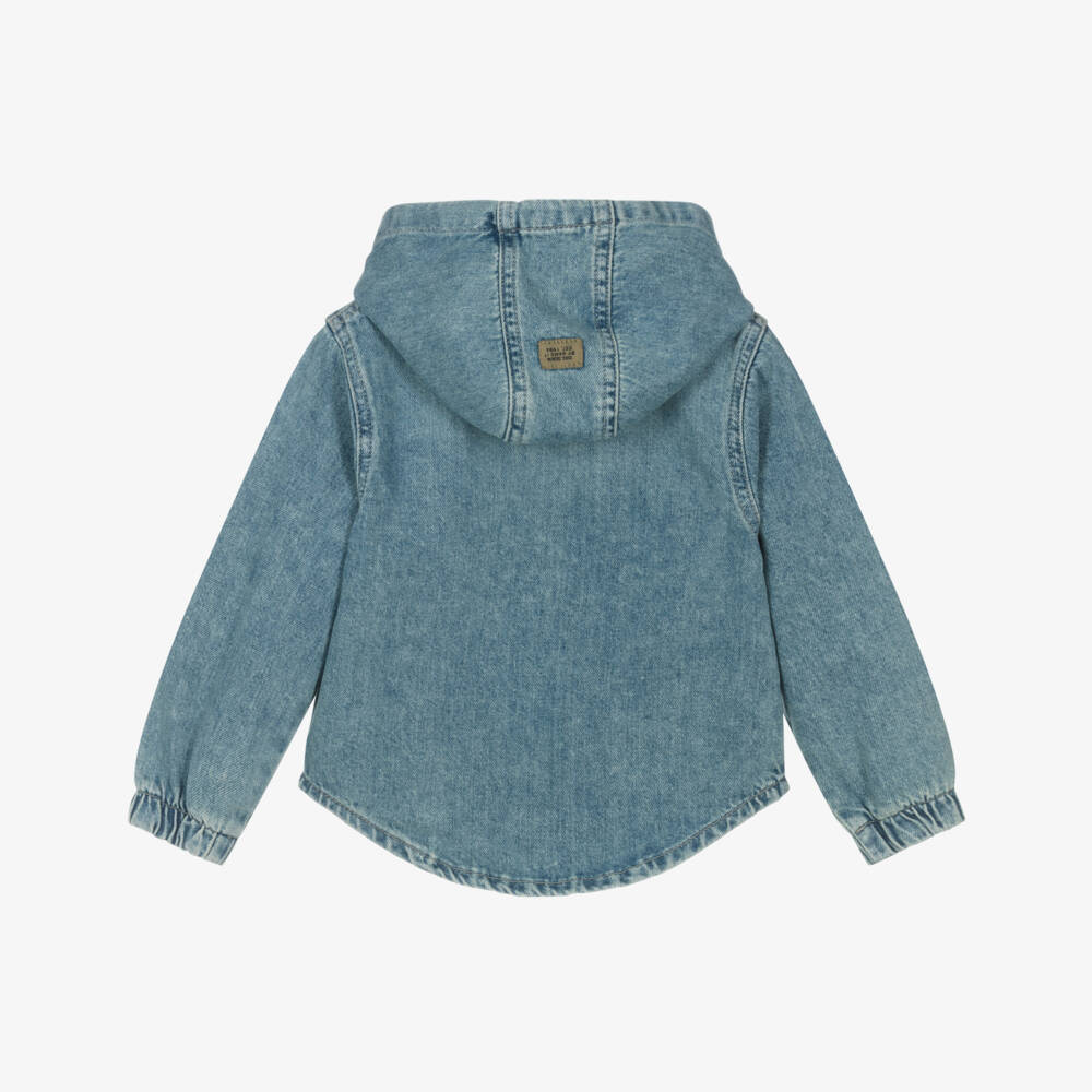 NAME IT-Джинсовая куртка синяя с капюшоном для мальчиков | Childrensalon