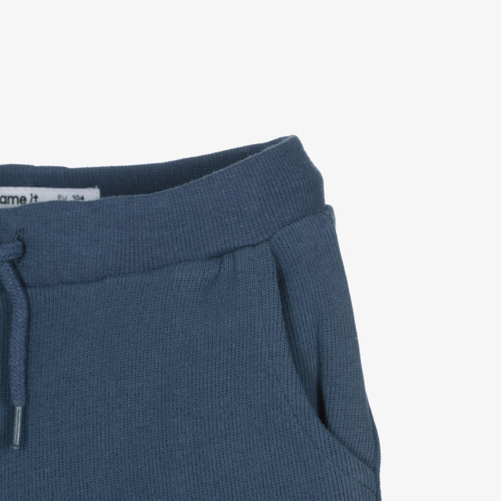 NAME IT-شورت جيرسي بجيوب لون أزرق للأولاد | Childrensalon