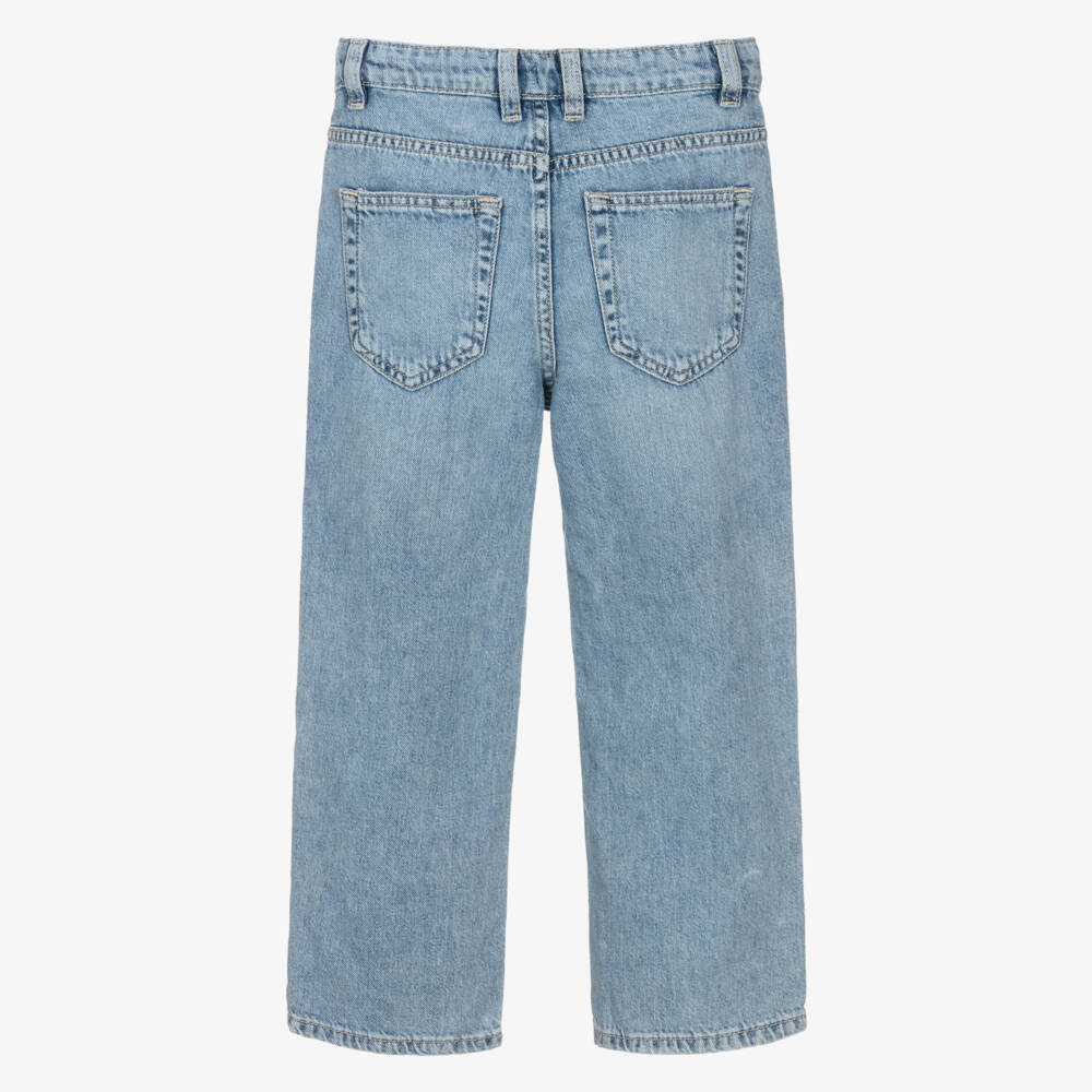 NAME IT-Boys Blue Washed Denim Straight Leg Jeans | Childrensalon
