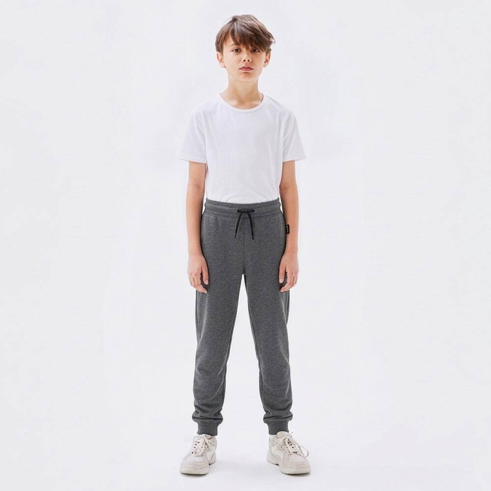 NAME IT-Boys Dark Grey Cotton Jersey Joggers | Childrensalon