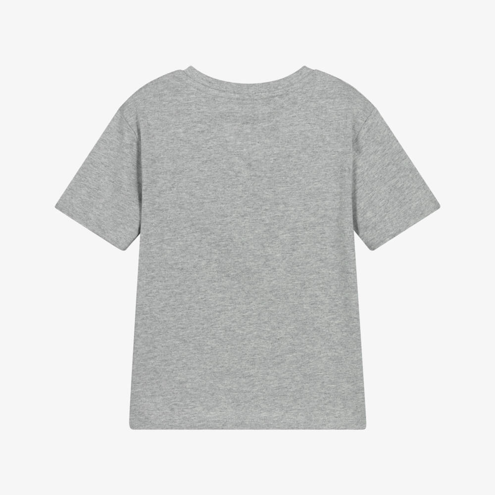 NAME IT-Boys Grey Marl Cotton Astronaut Bear T-Shirt | Childrensalon