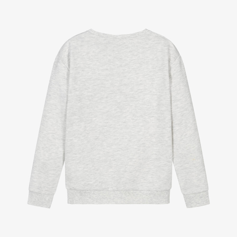 NAME IT-Boys Grey Marl Cotton Chicago Sweatshirt | Childrensalon