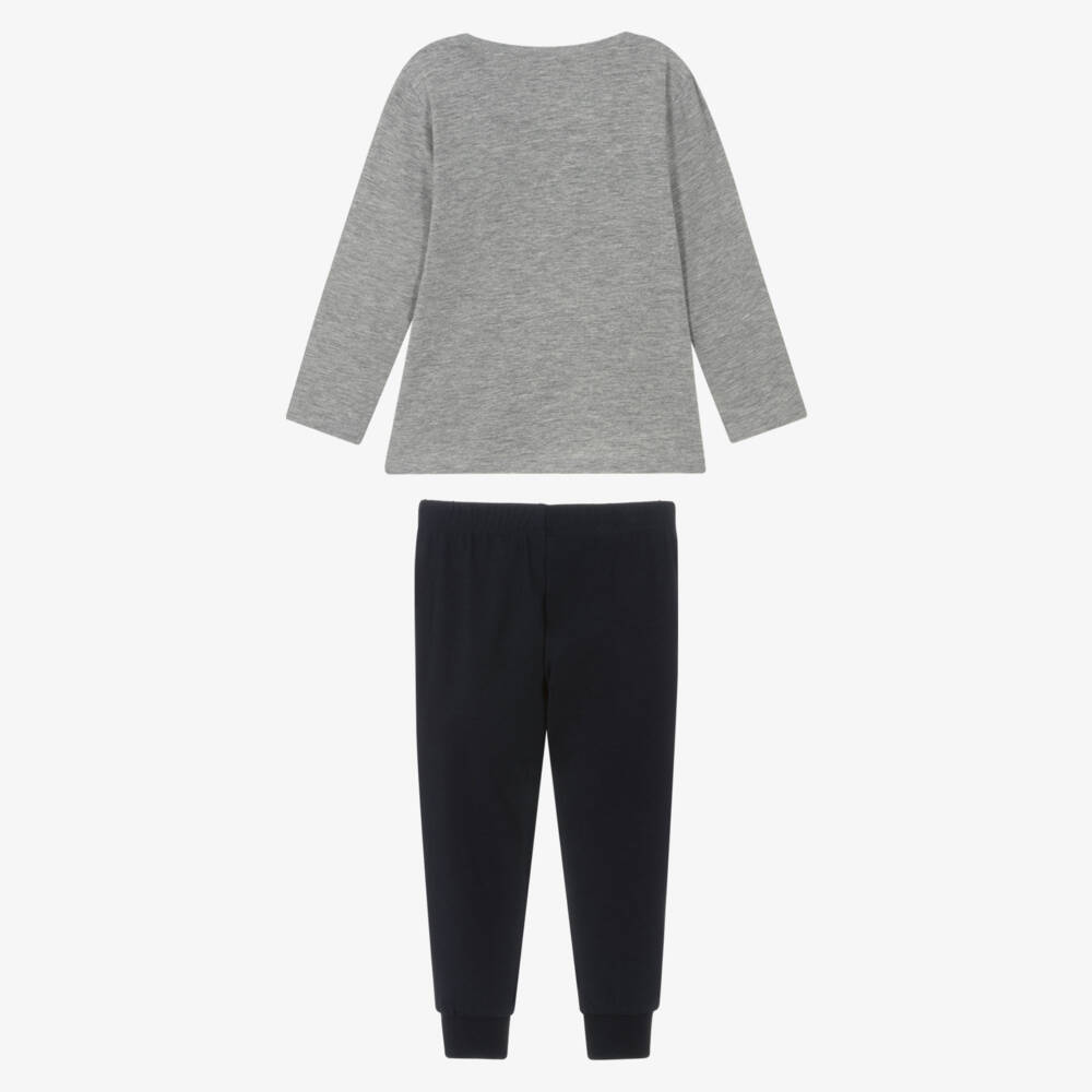 NAME IT-بيجاما بطبعة سيارة إطفاء لون رمادي وكحلي للأولاد | Childrensalon