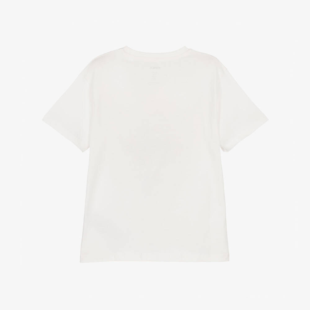 NAME IT-Boys Ivory Cotton T-Shirt with Cool Bear Print | Childrensalon