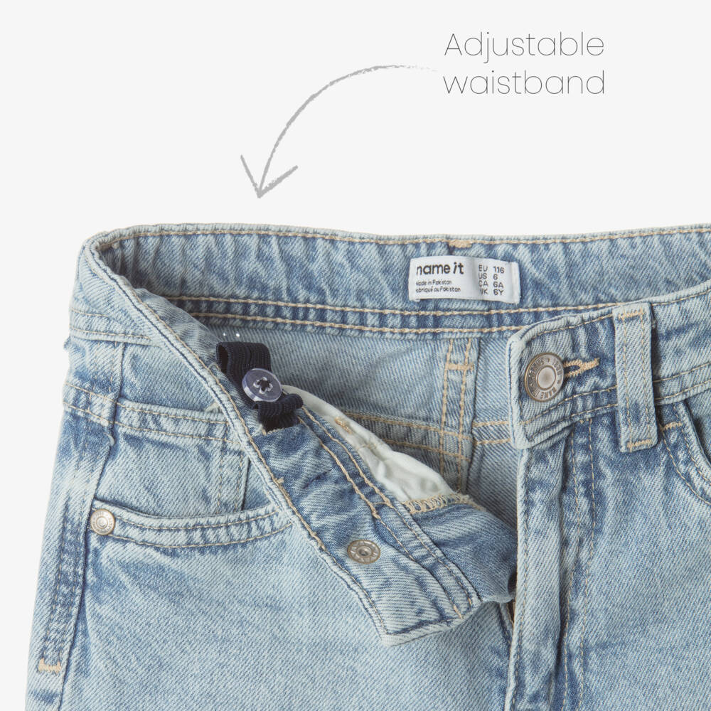 NAME IT-بنطلون جينز دنيم بقصة مستقيمة لون أزرق فاتح للأولاد | Childrensalon