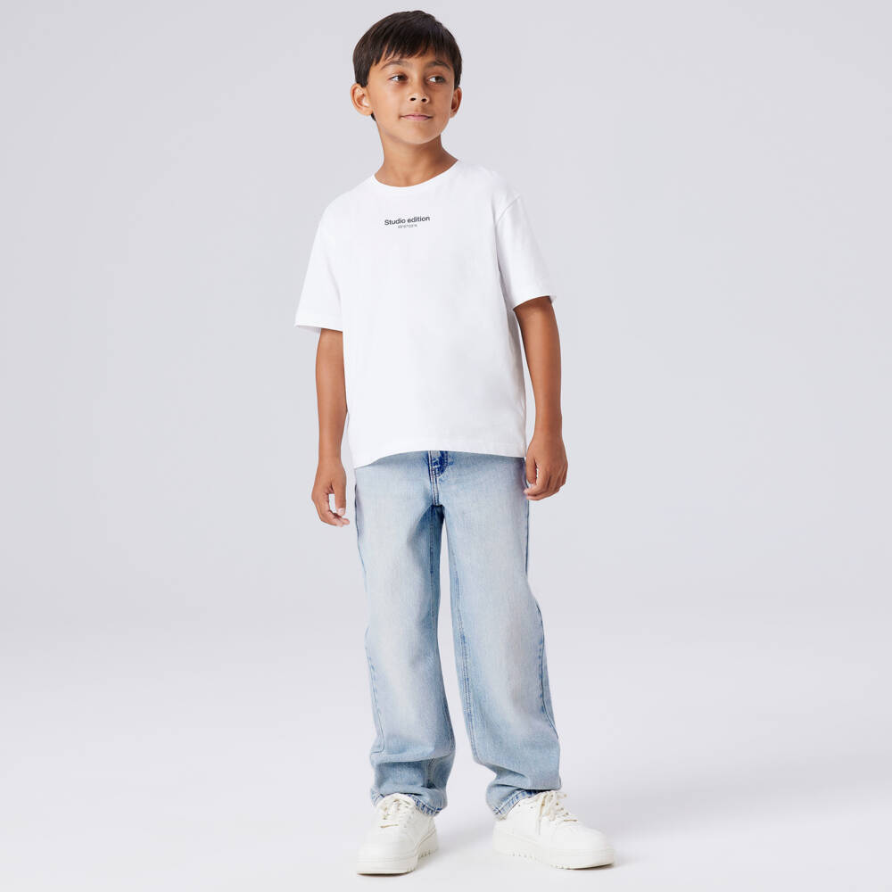 NAME IT-Джинсы голубые прямого кроя для мальчиков | Childrensalon