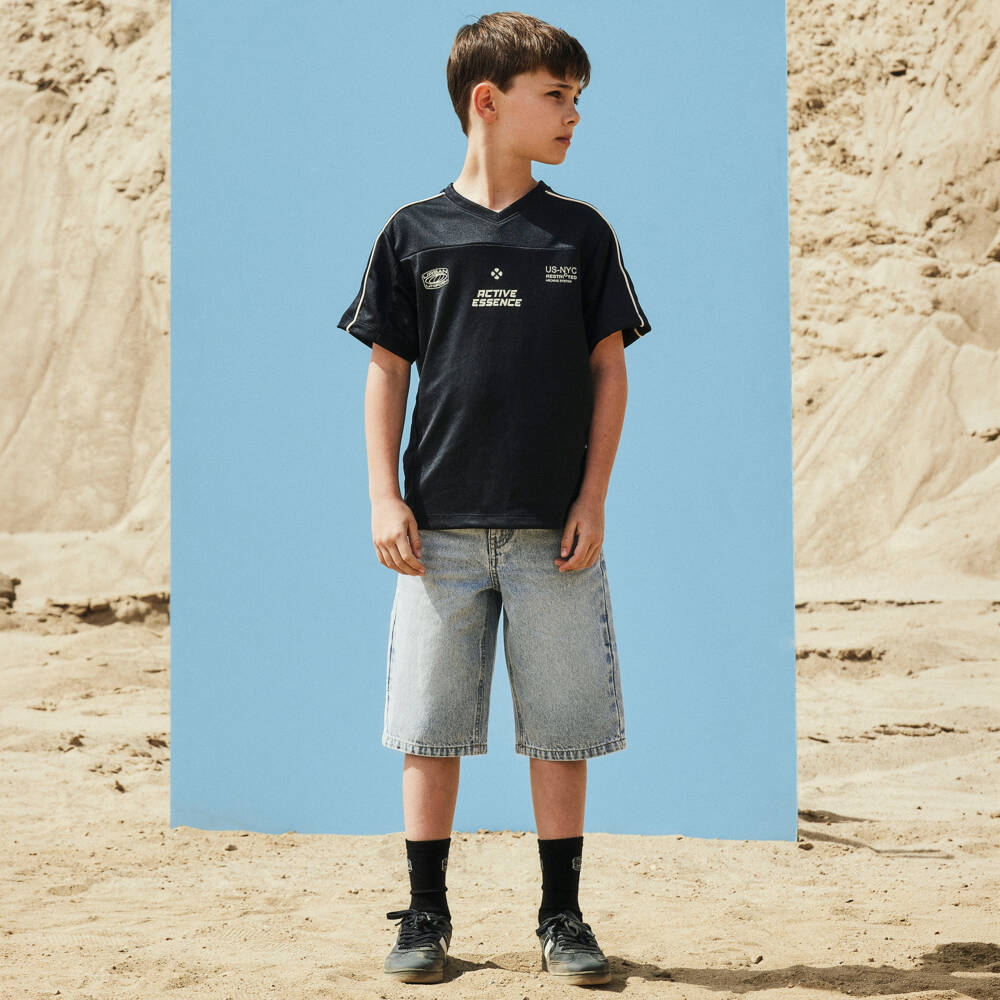 NAME IT-شورت دنيم لون رمادي فاتح للأولاد | Childrensalon