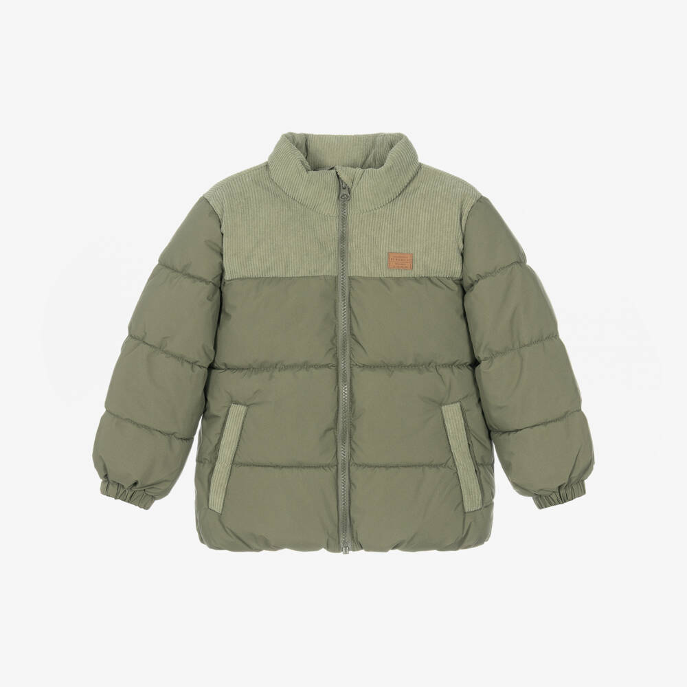 NAME IT-Boys Moss Green Puffer Jacket | Childrensalon