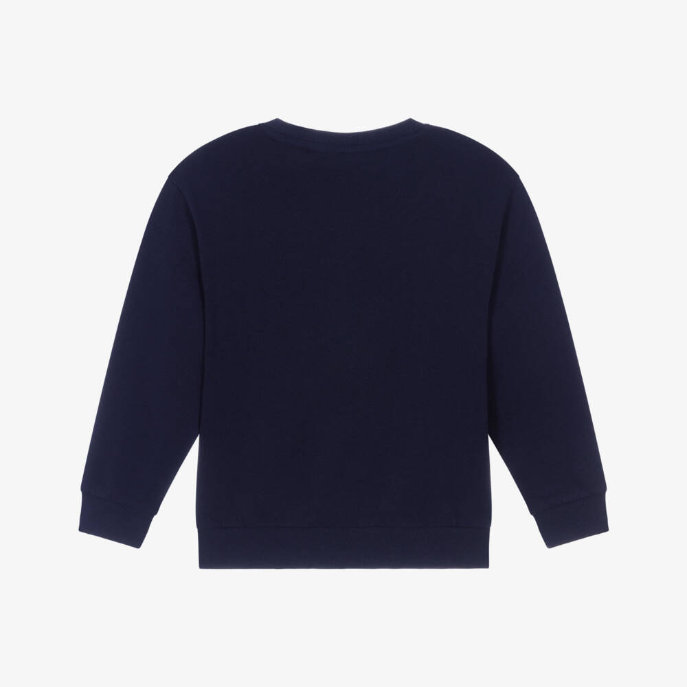 NAME IT-Boys Navy Blue Cotton Festive Gamer Sweatshirt | Childrensalon