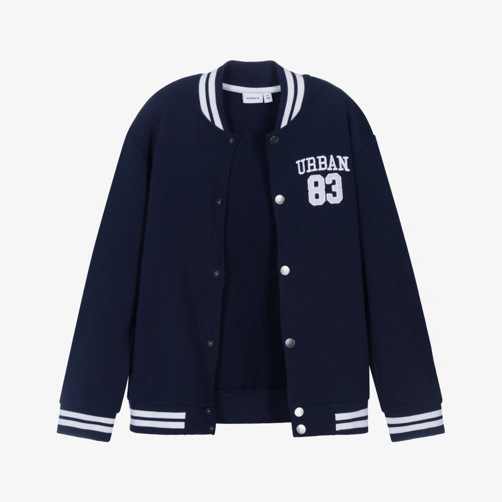 NAME IT-Куртка из хлопкового трикотажа синяя для мальчиков | Childrensalon