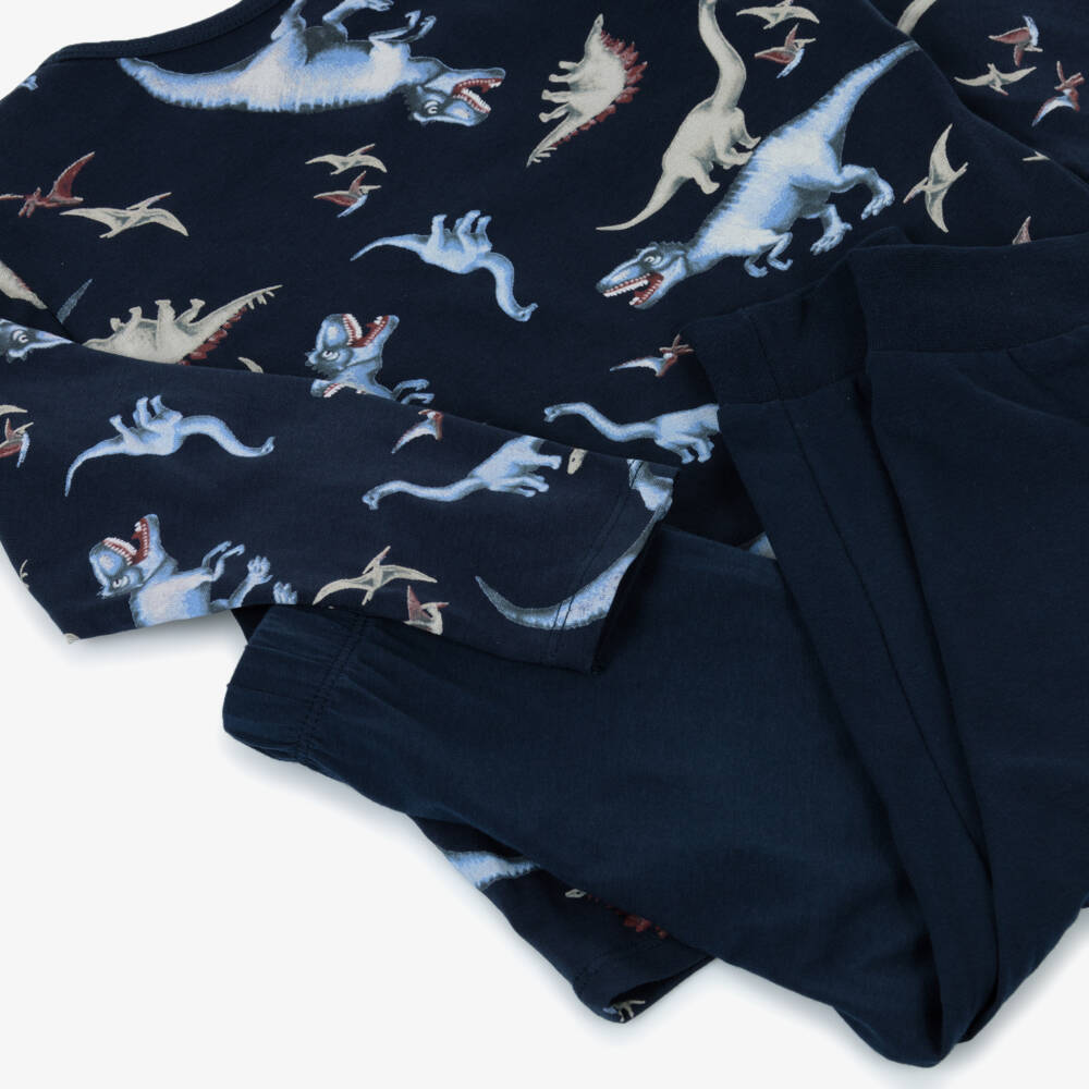 NAME IT-بيجاما طويلة بطبعة ديناصور قطن لون كحلي للأولاد | Childrensalon