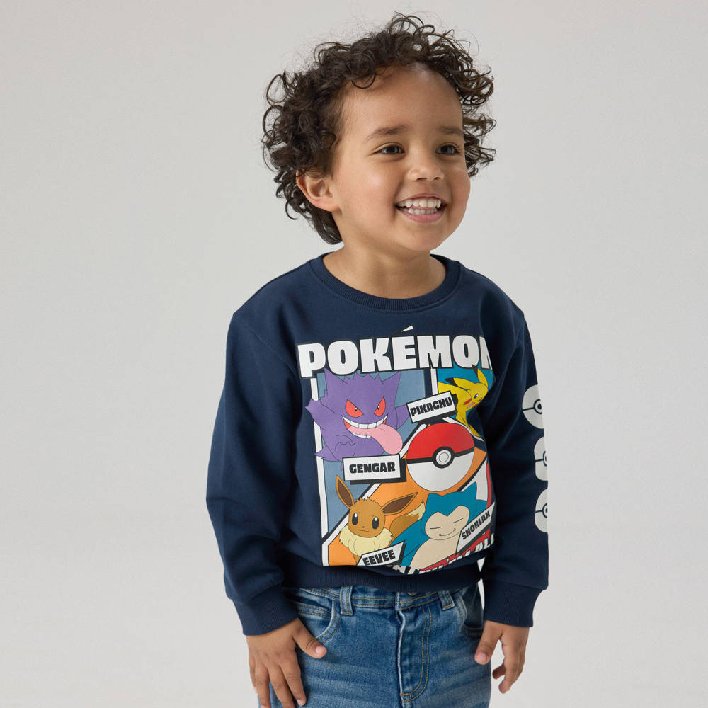 NAME IT-Boys Navy Blue Cotton Pokemon Sweatshirt | Childrensalon