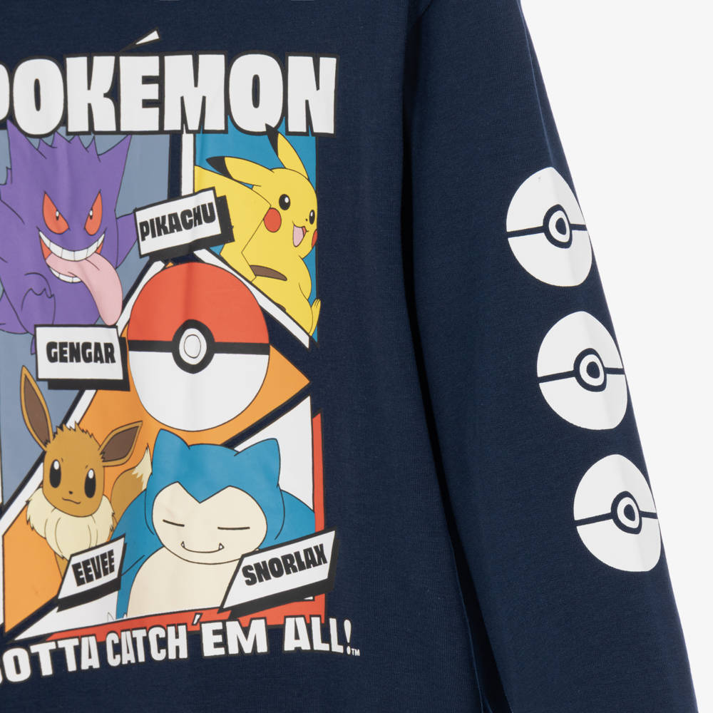 NAME IT-Boys Navy Blue Cotton Pokemon Sweatshirt | Childrensalon