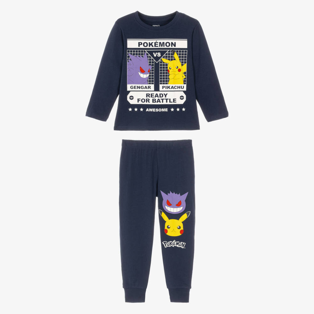 NAME IT-Boys Navy Blue Pokemon Cotton Pyjamas | Childrensalon