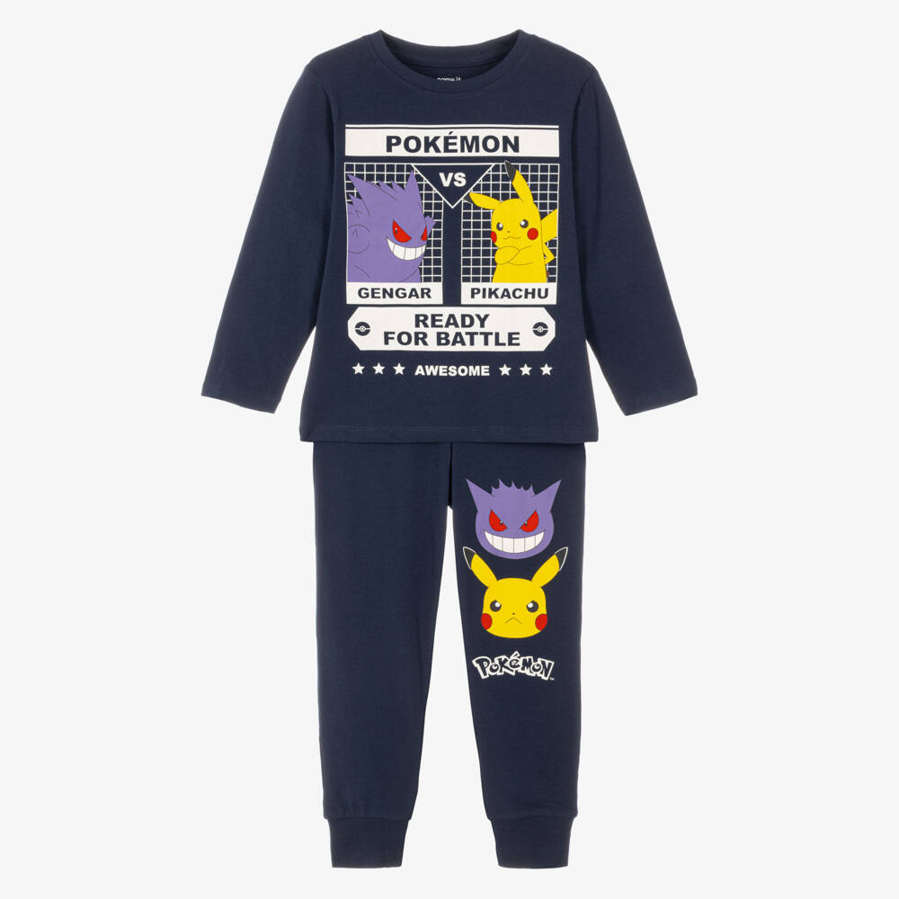 NAME IT-Boys Navy Blue Pokemon Cotton Pyjamas | Childrensalon