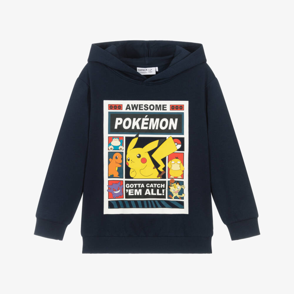 NAME IT-Boys Navy Blue Pokemon Hoodie | Childrensalon