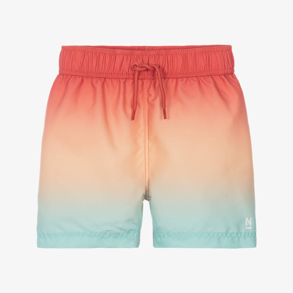 NAME IT-Boys Orange & Blue Ombré Swim Shorts | Childrensalon