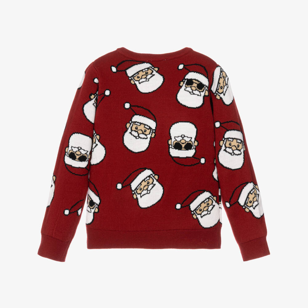 NAME IT-Boys Red Santa Knit Sweater | Childrensalon