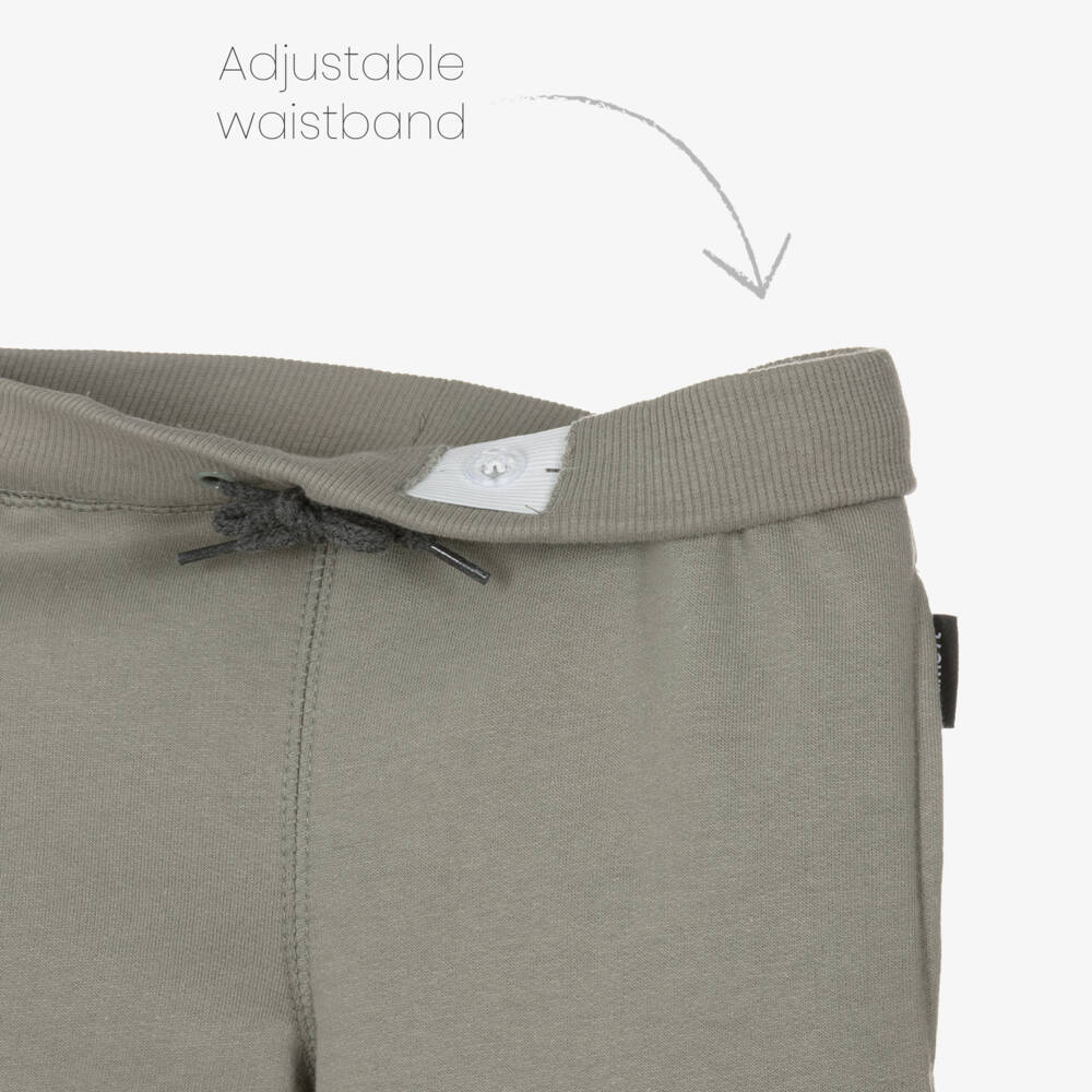 NAME IT-Boys Sage Green Joggers with Side Seam Pockets | Childrensalon