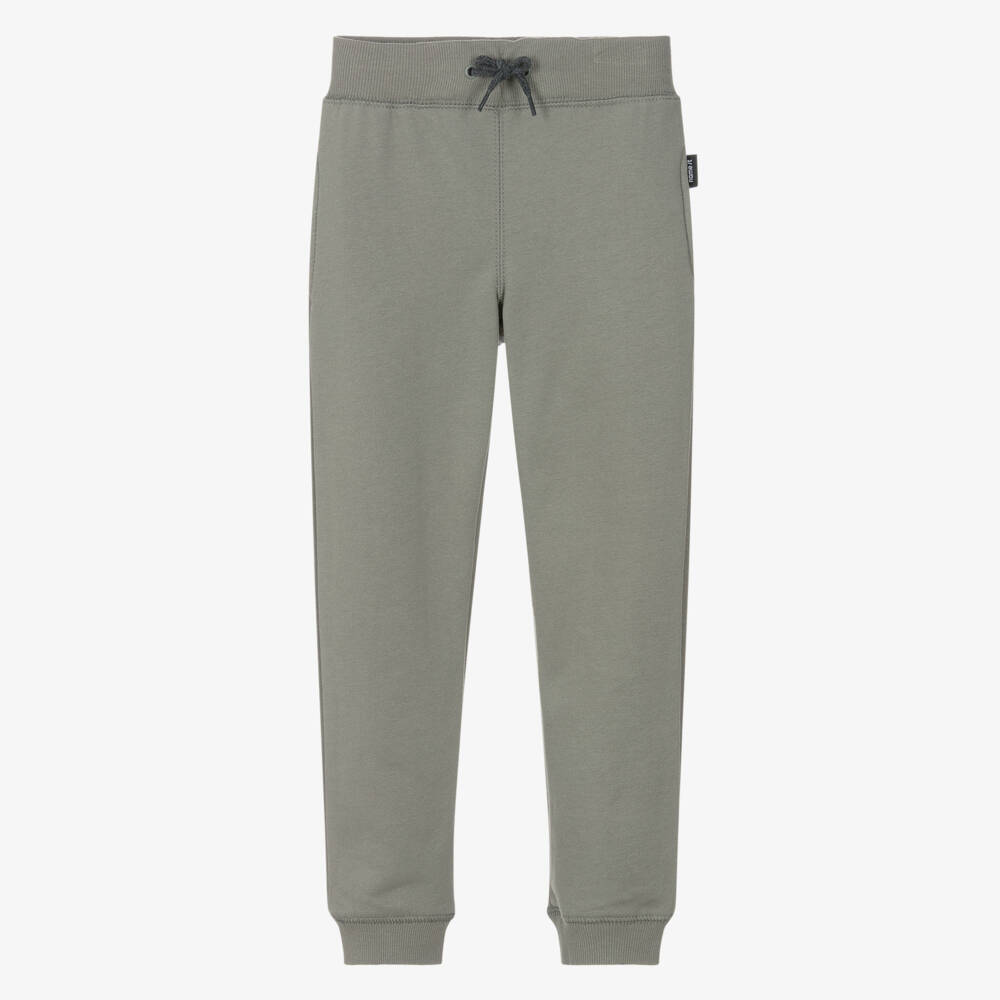 NAME IT-Boys Sage Green Joggers with Side Seam Pockets | Childrensalon