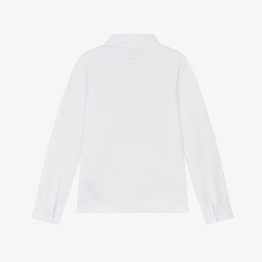 NAME IT-قميص قطن بيكيه لون أبيض للأولاد | Childrensalon