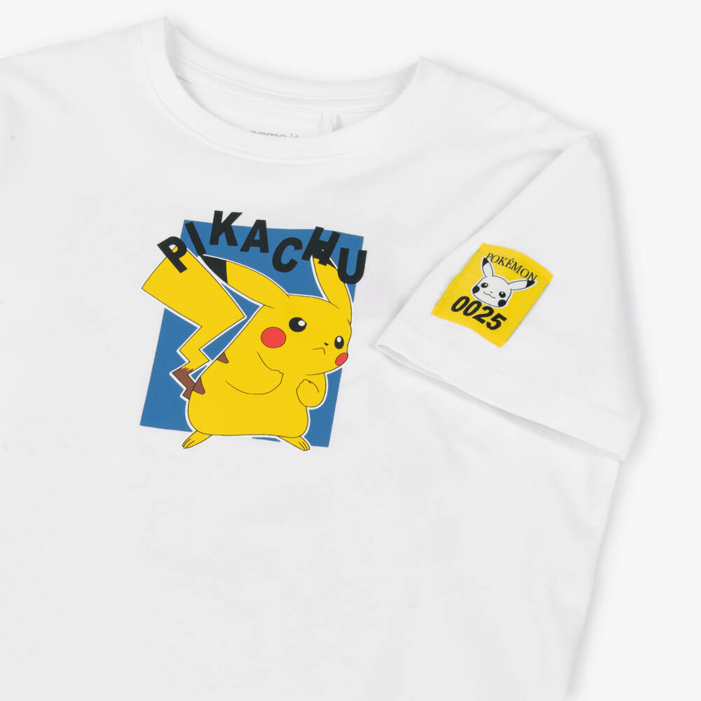 NAME IT-Boys White Pokémon T-Shirt with Pikachu | Childrensalon
